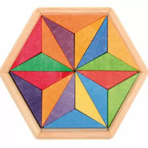 Grimms Puzzle Para Construir Estrellas de Colores Complementarios