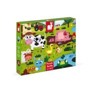 Puzzle Táctil: Los Animales de la Granja. 20 pzs Janod