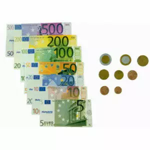 Euros de juguete