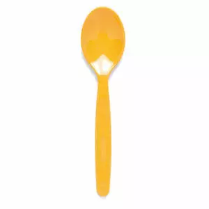 cuchara de policarbonato amarilla