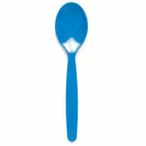 cuchara vajilla de policarbonato azul