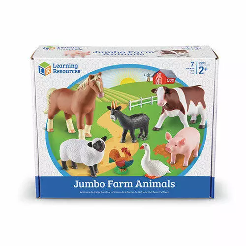 Jumbo Animales de granja, juguetes de animales Learning Resources Learning  Resources