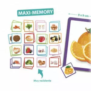 Material educativo MAXI-MEMORY ALIMENTOS SANOS | Akros MAXI-MEMORY ALIMENTOS SANOS