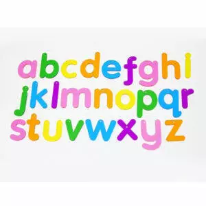 Set Letras del alfabeto multicolor