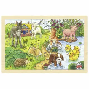 Puzzle Cachorritos animales 24 piezas