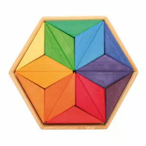 Puzzle Estrella de colores complementarios