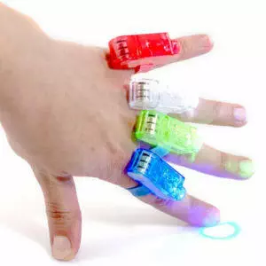 Pack de 12 dedos sensoriales luminosos