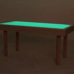 mesa con luz led