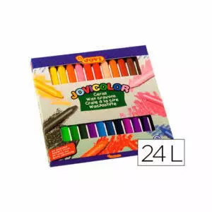 Lapices cera jovicolor -caja de 24 colores.