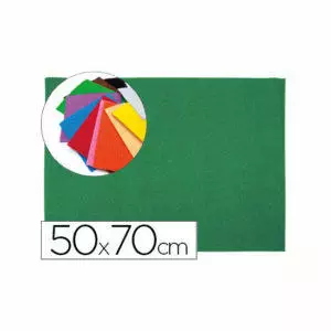 Goma eva liderpapel 50x70cm 60g/m2 espesor 2mm textura toalla verde Paquete de 10 hojas Liderpapel