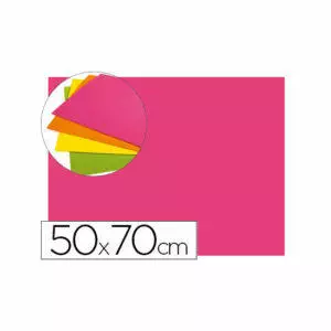 Goma eva liderpapel 50x70cm 60g/m2 espesor 2mm fluor rosa Paquete de 10 hojas Liderpapel