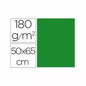 Cartulina liderpapel 50x65 cm 180g/m2 verde navidad paquete de 25 Liderpapel