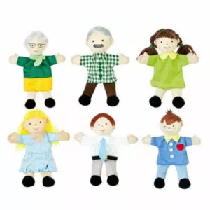 Set de Marionetas de Mano: Familia Nowa Szkola