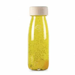 Botella Sensorial Petit Boum Float Amarillo