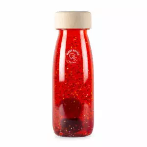 Botella Sensorial Petit Boum Float Rojo