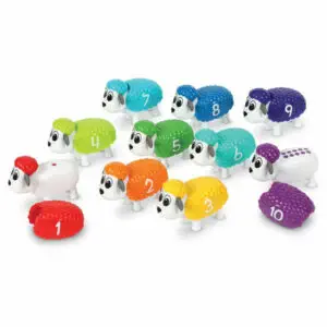 Ovejas Para Relacionar Números y Colores
