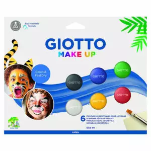 Set 6 Giotto Make Up Pintura Facial Cosmética 5 Ml Classic Colours