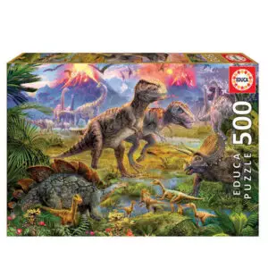 Puzzle Encuentro de Dinosaurios - 500 pzs