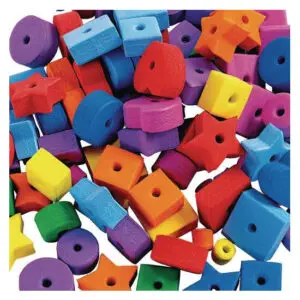 Colorations Jumbo Fun Shapes Foam Beads - 500 Pieces