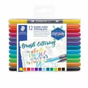Rotulador Brush Letter 12 colores